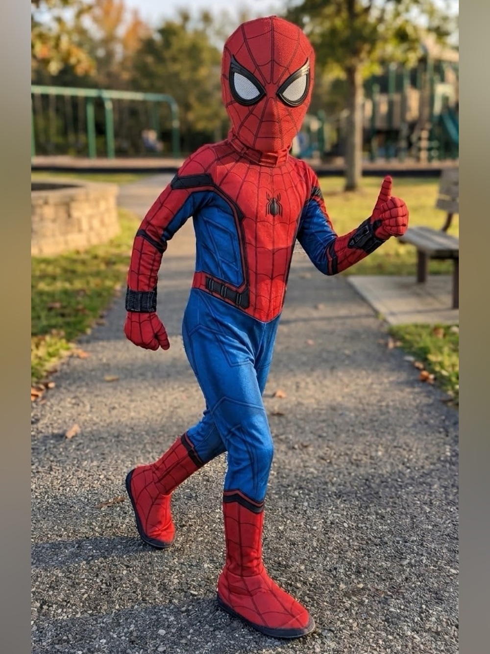 Marvel Spider-Man Muscle Chest Costume Boys XS 3-4 NWT Halloween Superhero
